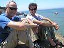 Bob with Maciej along the coast.